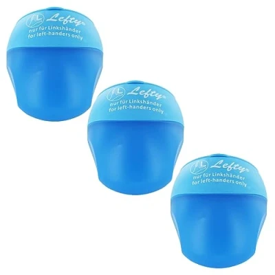 Imagen de KUM AZ105.34.16 B sacapuntas para zurdos Buddy, 3 piezas, azul, con contenedor