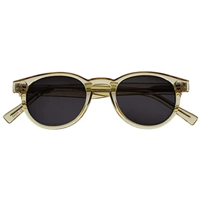 Imagen de OPULIZE Rox Súper Elegante Transparentee Oro Mujeres Lectores De Sol Gafas Lectura UV400 Bisagras Metal Redondo S89 9 +2,50