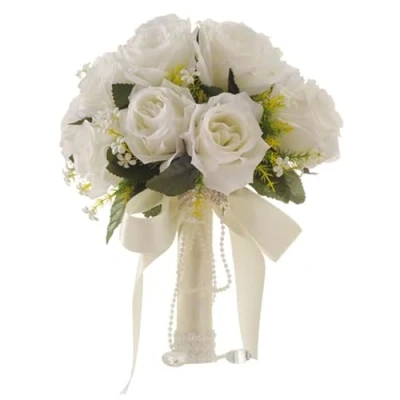 Imagen de YYBS Novia Ramo de Flores Artificiales, Ramos Boda, Artificial Ramo, Falsas Novia, Boda Artificial, Adecuado para Bodas, Fiestas