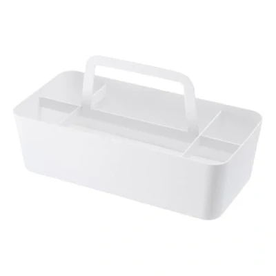 Imagen de YAMAZAKI 2725 TOWER Caja de herramientas, blanco, Acero/Silicona, minimalista, 30 x 15 cm