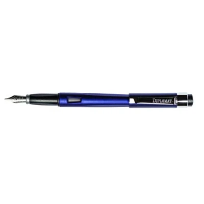 Imagen de DIPLOMAT D40904025 Magnum Pluma Estilográfica de Acero Azul índigo Resistente y Elegante Garantía 2 Años