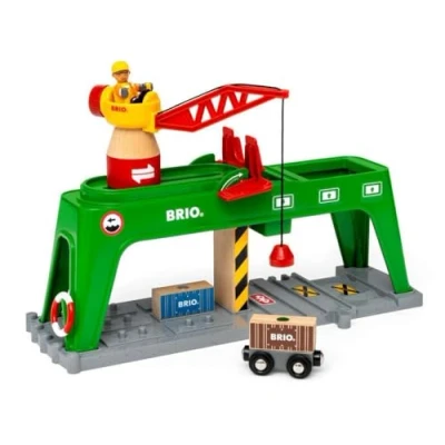 Imagen de BRIO World, Grúa para Contenedores, Edad Recomendada 36 + Meses