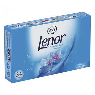 Imagen de Lenor Spring Awakening Hojas para secadora (3 unidades, 34 hojas)