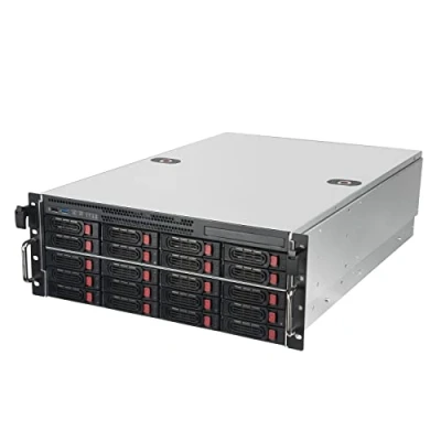 Imagen de SilverStone Technology RM43 320 RS, Chasis Servidor de Almacenamiento con Montura en Rack y 20 bahías 4U HDD/SSD 2,5/3,5 Interfaz Mini SAS HD SFF 8643 12 GB/s, SST Silver