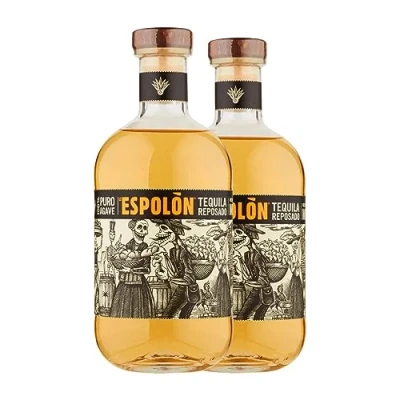 Imagen de Tequila Espolón Reposado 70 cl (Caja de 2 Botellas cl)