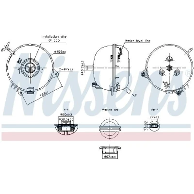 Imagen de Depósito de compensación NISSENS 996313