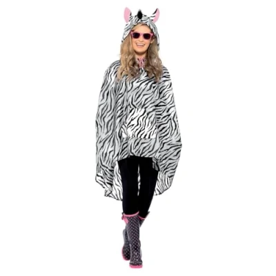 Imagen de Smiffys Party Poncho de la Cebra, con Bolsa Asas