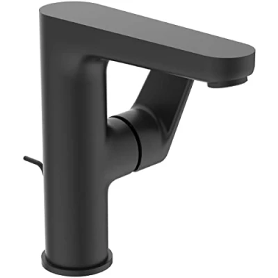 Imagen de Ideal Standard BC703XG Cerafine O BlueStart Grifo de lavabo con botón tirador, color negro, diseño moderno y elegante