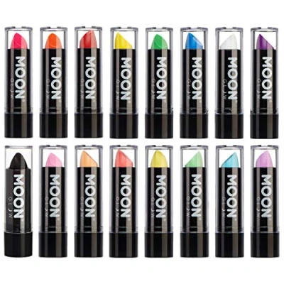 Imagen de Moon Glow Barra de labios neón UV color brillante Brilla bajo los rayos UV16 Unidades (Paquete 1)