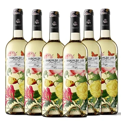 Imagen de Baron De Ley Blanco Semidulce, Vino DOC Rioja, Variedad Viura, Verdejo y Sauvignon Blanc, Frescoy Aromático, Caja 6 botellas 750 ml