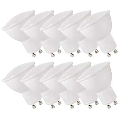 Imagen de NCC Licht Spectrum Lote de 10 bombillas LED reflectoras (1,5 W = 22 W, GU10, 120 lm, luz blanca cálida, 3000 K, 120)