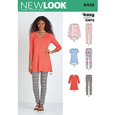 Imagen de New Look túnicas con patrón de Costura para Leggings, Papel