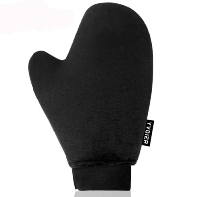 Imagen de YVOIER Applicator Doble Cara Bronceador Mitt Velvet Loción Aplicador Autobronceador Guante Manopla para Bronceado, Tanner, Espuma