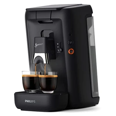 Imagen de Philips Domestic Appliances Senseo Maestro Cafetera de cápsulas café con función memorización, depósito agua 1,2 litros, producto verde, color: negro (CSA260/60)