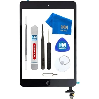 Imagen de MMOBIEL Digitalizador Compatible con iPad Mini 1/2 7.9 Plg. 2012/13 (Negro) Pantalla táctil Frontal pulg Incl. IC Chip y Kit de htas