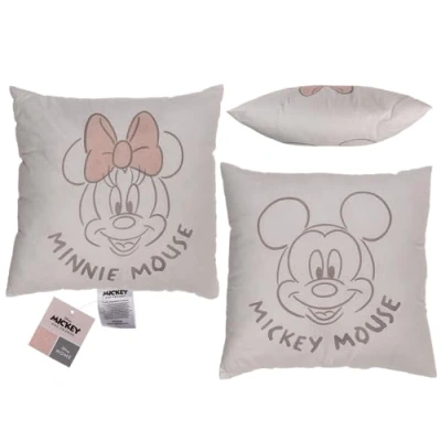 Imagen de Out of the blue Cojín Decorativo, diseño de Minnie y Mickey, 40 x cm, Funda: 100% algodón, Relleno: poliéster