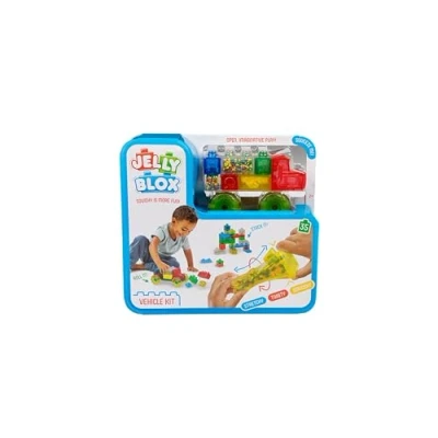 Imagen de J ELLY BLOX Kit Vroom 35 Bloques de Construcción Táctiles para Crear un Camión Juego Niños desde 2 Años Experiencia Sensorial con Extensibles, Flexibles y Suaves