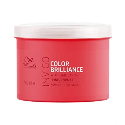 Imagen de Wella Professionals Invigo color Brilliance Mascarilla Intensificadora del Brillo y suavidad Devuelve el Cabello fino normal 500ml