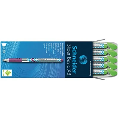 Imagen de Schneider Slider Basic XB Bolígrafo, color verde claro, caja de 10 bolígrafos (151211)