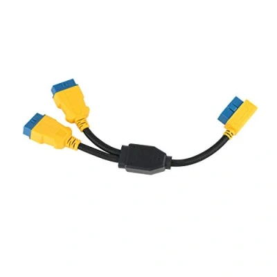 Imagen de OURANTOOLS OBD 2 Splitter Cable Extensión Adaptador II 16 Pines 35cm 1 Macho a Hembra Extensor de Diagnóstico Conector para Conectar Auto Lector Códigos/Herramienta Escáner
