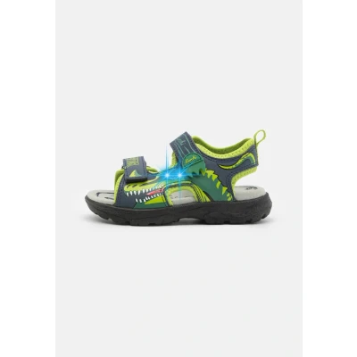 Imagen de Lurchi Krypto Blinky Sandalias de senderismo para niños, Talla: 34, Dark blue/green Zapatos