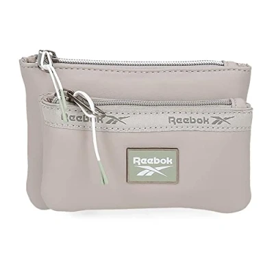 Imagen de Reebok Tina Neceser Dos Compartimentos Gris 17x9x2 cms Piel sintética