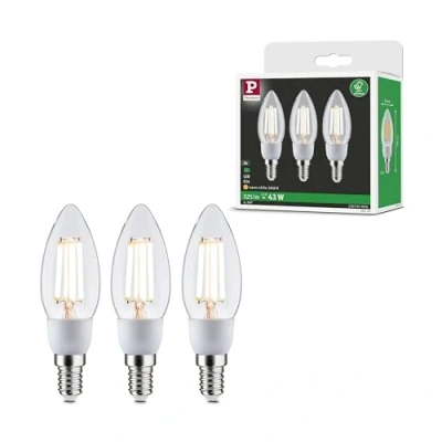 Imagen de Paulmann Eco Line vela LED E14 2,5W 525lm 830 3 ud
