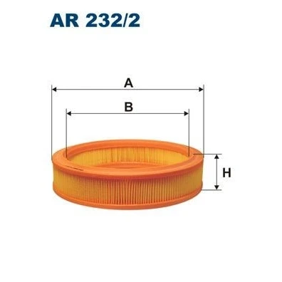 Imagen de FILTRON AR 232/2 Filtro de aire 66,5 294 Cartucho filtrante FIAT: Seicento / 600 Hatchback
