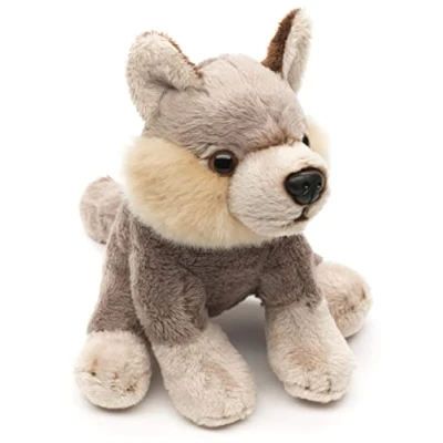 Imagen de Uni Toys Wolf Plushie 15 cm (Longitud) Peluche de Lobo