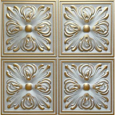 Imagen de Retro Vintage Paneles de techo blando poliestireno XPS PSE, Revestimiento imitación madera, Decorar pared 50x50cm espesor 2mm(4 m² = 16 piezas) (Schells Grey)