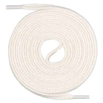 Imagen de Un par de cordones Monte Swiss © Premium, 100% algodón, resistentes a roturas, 7 mm ancho, entre 45 y 200 cm longitud, Unisex, crudo, 120