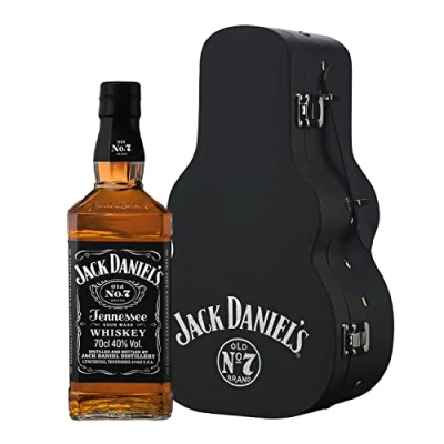 Imagen de Jack Daniel&#039;s Tennessee Whiskey Old No.7, 40% Vol.Alcohol, Estuche Guitarra Para Regalar Incluye N.7 700ml
