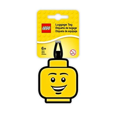 Imagen de IQ Lego Face Etiqueta de Equipaje, Color Amarillo IQLUG 51167