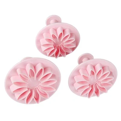 Imagen de Zenker 44801 Fondant Cortador de Flor 5,5/6/7 cm, plástico, Color Rosa