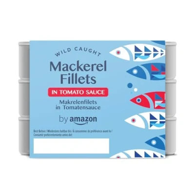 Imagen de by Amazon Filetes De Caballa Del Sur En Salsa Tomate, 3x125g