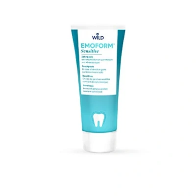 Imagen de Emoform Pasta de dientes sensible, en caso encías sensibles, contiene sales minerales, con flúor, previene la caries dental