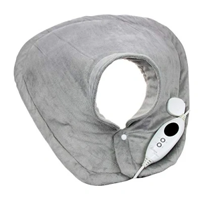 Imagen de ARDES AR4H04 Almohadilla Térmica Eléctrica Calentadora Rápida Hombros Cuello Cervical 6 Niveles de Calor, Banda Cojín Térmico Eléctrico Relajante Microfibra Suave Lavable en Lavadora