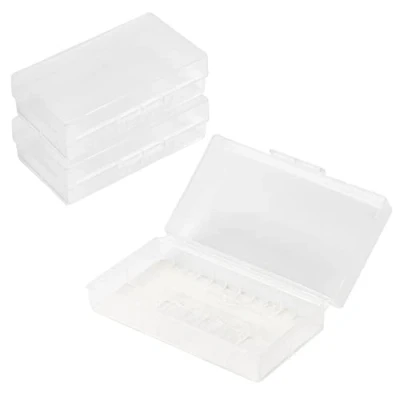 Imagen de Ansmann 3 Cajas de batería 18650 16340 para hasta 12 baterías o 6 x y Todos los tamaños similares, Caja protección, Unidades, Color Blanco