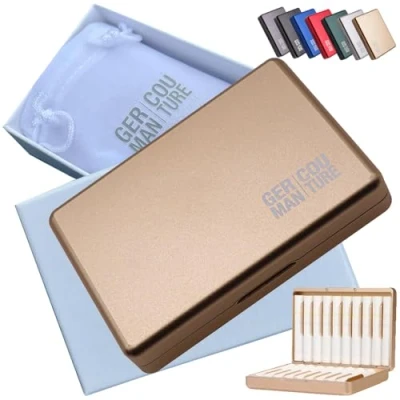 Imagen de [8 colores] Estuche GC Premium compatible con IQOS Heets y Terea, Aluminio, oro