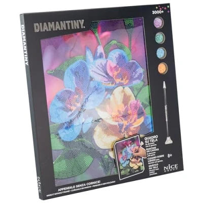 Imagen de DIAMANTINY Orquídea Pintar por números, Color Flor, 32 x 30 2 cm (Nice SRL 96563)