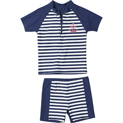 Imagen de Playshoes SET Camiseta deportiva para niños, Talla: 9 10a, Dark blue
