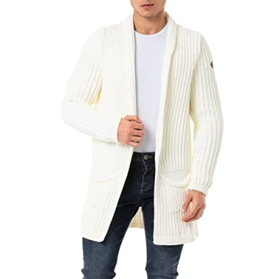 Imagen de Redbridge Chaqueta de punto para hombre, larga, Negro , L