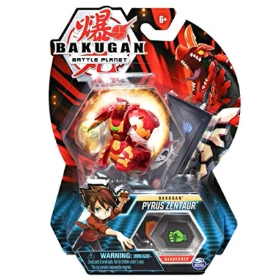 Imagen de Bakugan, Pyrus Zentaur, criatura transformadora coleccionable de 2 pulgadas alto, para edades 6 años en adelante