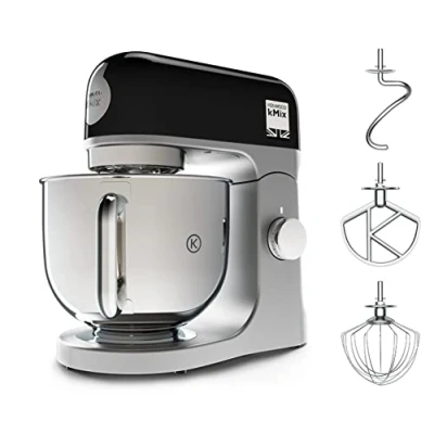 Imagen de Robot de cocina Kenwood kMix KMX750BK, Amasadora repostería, 1000 W, Bol 5 l, 6 Velocidades, Negro Rich