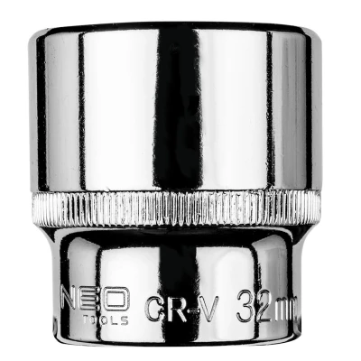 Imagen de NEO TOOLS 08 432 Piezas insertables de llave cubo 1/2 32 mm Acero cromo vanadio hexagonal