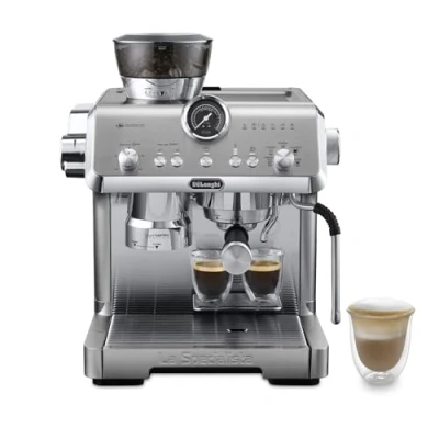 Imagen de De&#039;Longhi La Specialista Opera EC9555.M, Máquina de Café Espresso con Molinillo Integrado, Función Cold Brew, Incluida Varilla para Espumar Leche, Incluye Accesorios Welcome Set, 1550W, Metal