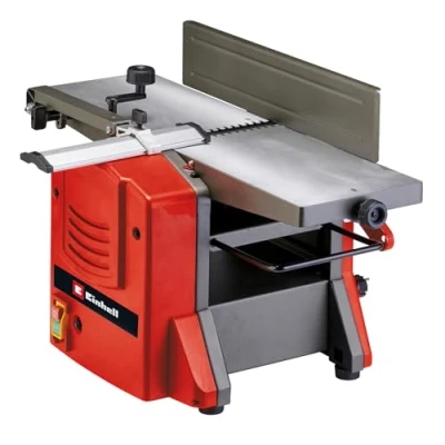 Imagen de Einhell Cepilladora estacionaria TC SP 204/2 (1500 W, 9000 rpm, 204 mm de ancho cepillado, construcción estable para regruesado y planeado, estribo salida extensible)