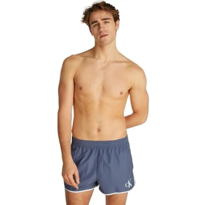 Imagen de Calvin Klein Swimwear Runner Bañador, Hombre, Talla: Medium, Grisaille