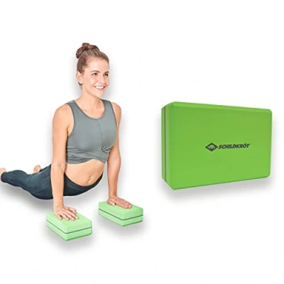 Imagen de Schildkröt Fitness Block, Bloque de Pilates, Almohadilla Yoga y Meditacion, Ayuda Estiramiento, Espuma Práctica Suave, Verde, 960130