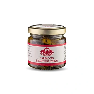 Imagen de Moretti® Carpaccio de Trufa Verano negra en rodajas Envasado Tarro Cristal 80g Producido Italia (1)